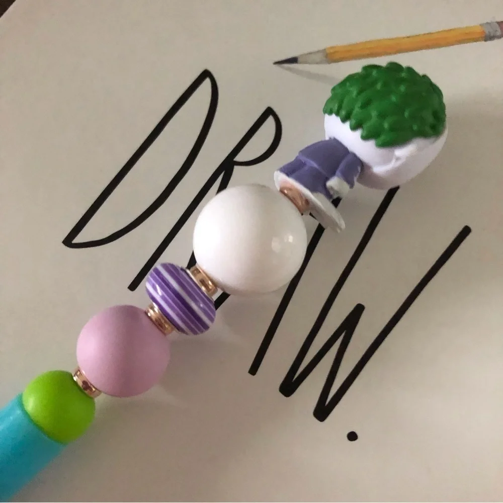 Disney Doorables: Nightmare Before Christmas: Barrel handmade beaded pen